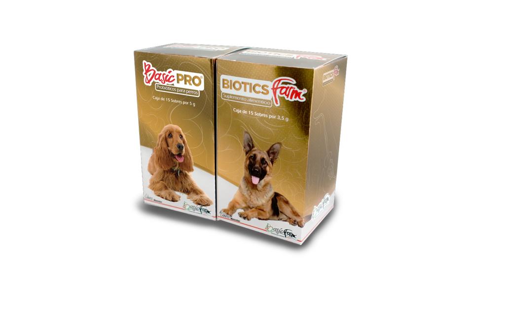 Kit Basic Pro + Biotics Farm x 15 Sobres para perros